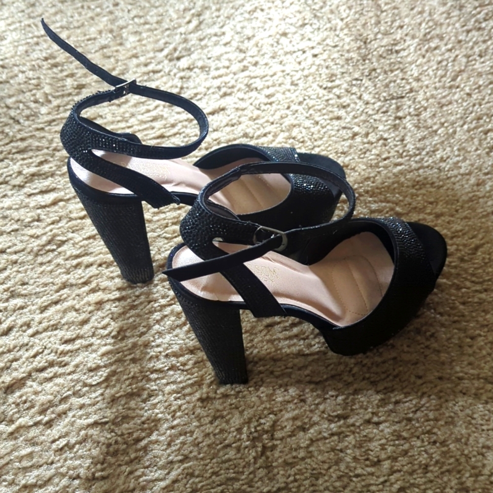 Black high heels